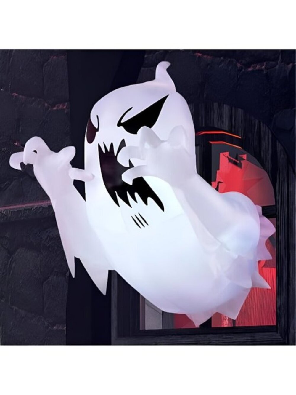 4.5 FT Halloween Inflatable Scary Flying Ghost Broke Out from Window